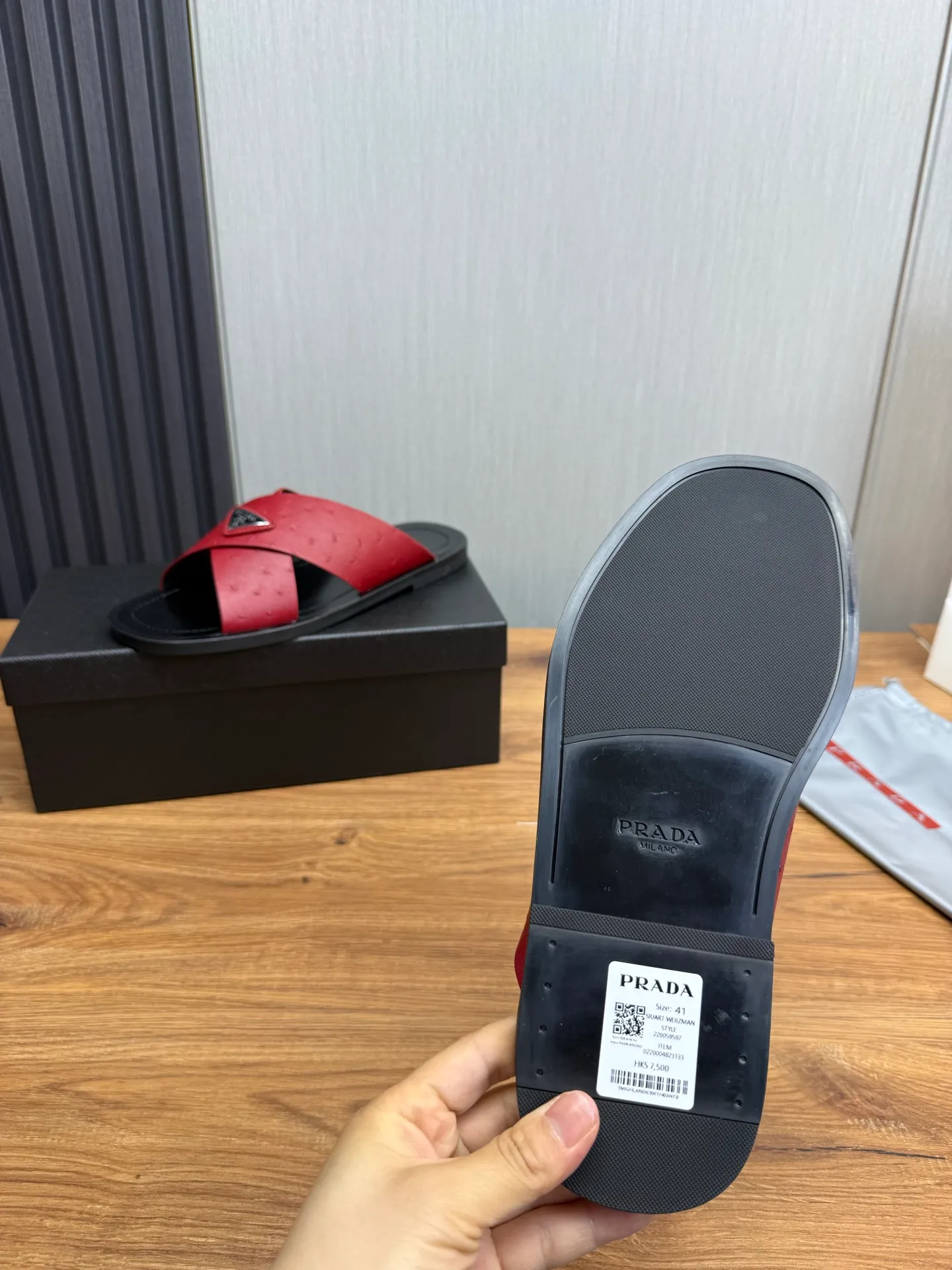 Factory price 340💰 ＰＲＡＤＡPrada - popular men's slippers hot sale 🔥 🩴Official website one to one production 38-45 sizes 45 46 🉑️Customized!